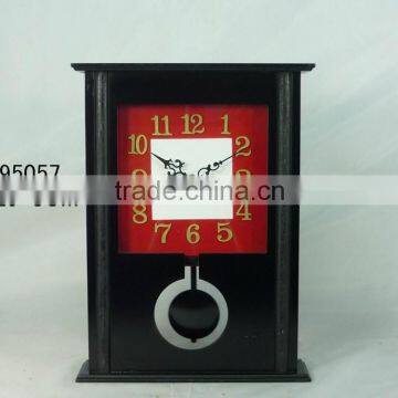 38cm H wood pendulum table clock