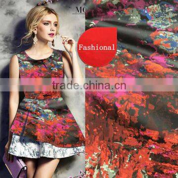 Stock selling polyester dobby satin fabric, jacquard design