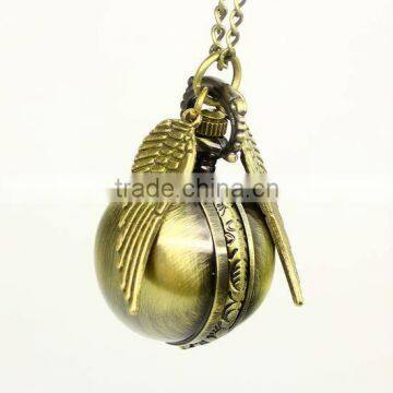 Fashion alloy ball watch necklace,necklace watch,pendant watch necklace