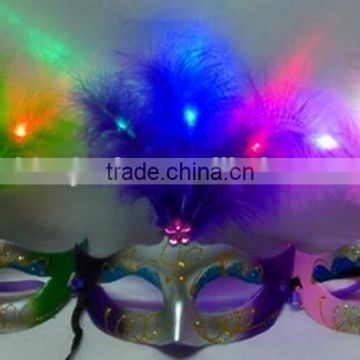 led light up artificial china manufacture personality light led party mask