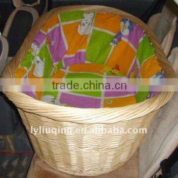 wholesale wicker willow baby basket with liner