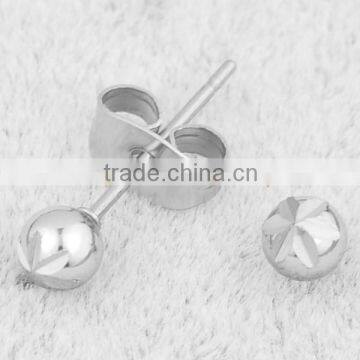 Small Cool Stainless Steel Earrings Ball Stud Earring