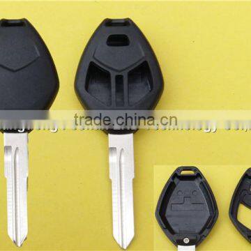 Replacement 2+1 Buttons No Logo Uncut Right Groove Blade Keyless Remote Housing Fob Key Case Shell Mistubishi Car Key