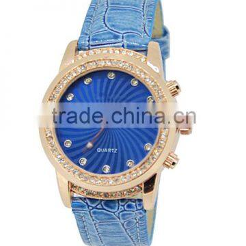best wristband dimond scale leather strap lady luxury watch