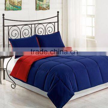 Cozy Beddings 3 Piece Reversible Borrego Comforter Set, King, Navy Blue