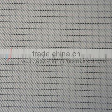 white color plaid polyester uniform fabric