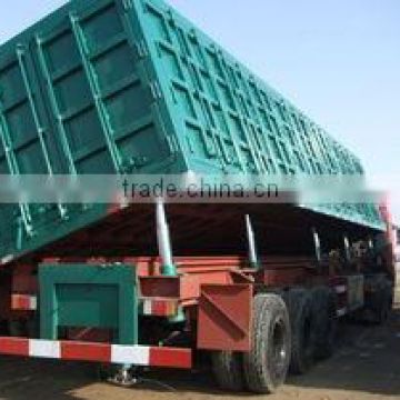 Durable tri-axles side dump semi trailer (tipper truck trailer)