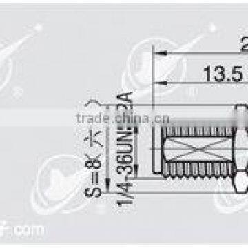 SMA connector for flexible cable with bulkhead