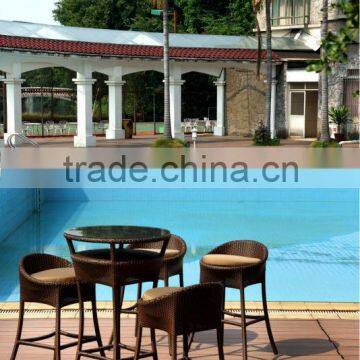 outdoor furniture rattan bar chair & bar table Lily