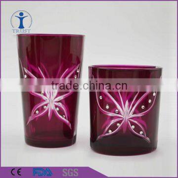 Modern style simple Tea Light Wedding decoration recycled Candle glass