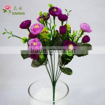 Handmade real touch low price mini flower arrangement