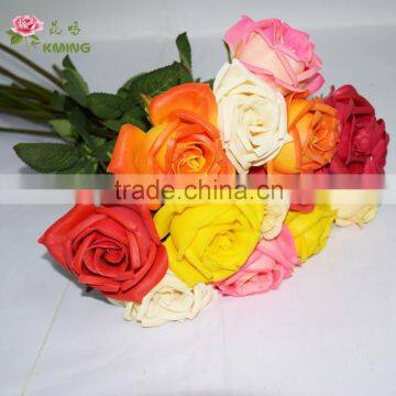 scented reall touch eva foam rose flower for flower arrangement