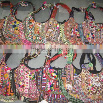 Old Fabric made vintage tribal shoulder Bag Totes Online From India