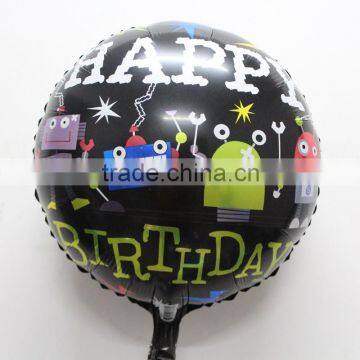 18 Inch Round Foil Balloons Happy Birthday Foil Balloon Printed With Frog