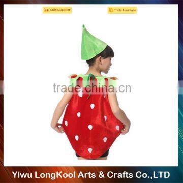 Best Selling High Quality Kids Halloween Strawberry Cosplay Costume Fruit Costume for Party photo-4