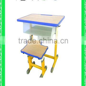 Adjustable School Desk School Modern Combo Desk School Desk With Bench HXZY043