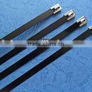 PVC Coated Ball Lock Stainless Steel Cable Tie