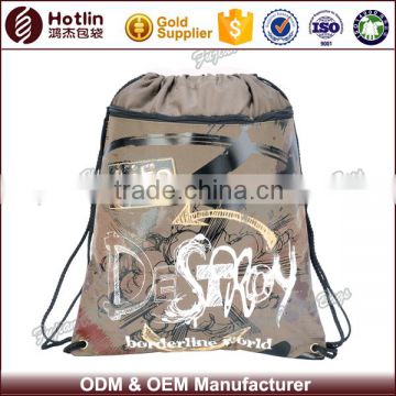 superdry nylon drawstring backpack promotion polyester backpack