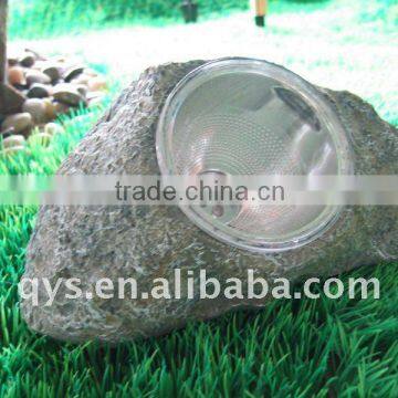 stone shape outdoor solar lights