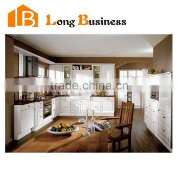 LB-JL1170 Classic kitchen design with solid wood kitchen cabinet door from China supplier