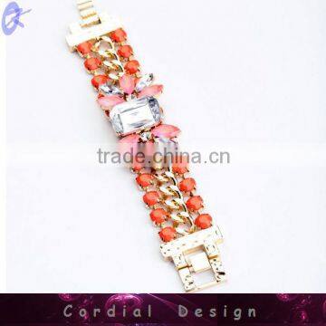 2014 New Product Fashion Rhinestone Bracelet Trendy Bracelet With Crystal For Bridal