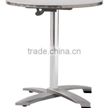 Aluminum folding table for outdoor leisure