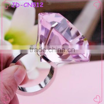 Pink Crystal Napkin Ring For Restaurant&Hotel Table Decoration