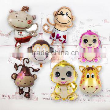Aluminum foil balloon model aluminum film love balloons Cartoon balloons decoration balloons The monkey balloon party balloon