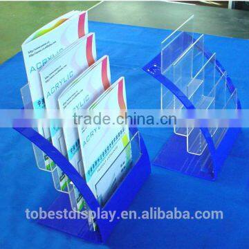 Best sales acrylic Newspaper display rack, periodicals rack