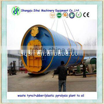 2014 small capacity scrap tire pyrolysis plant