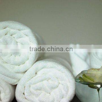 Luxury white cotton hand towel