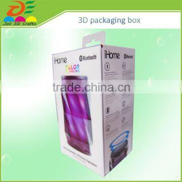 factory sale beverage handmade feature 3D plastic PET rectangular packaging box