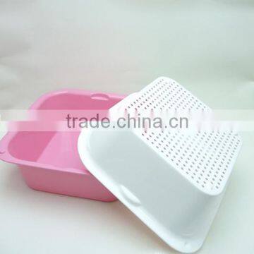 Vegetable Sieve/Fruit Basket/Plastic Basket/sifter/griddle/boult/screen/sieve/Dried Basin/sieve With Basin/Colander photo-4