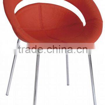 latest design red round soft seat chair