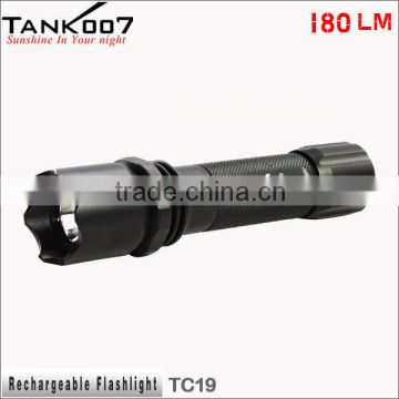 high power long beam distance rechargable torch powered by 18650 battery TC19