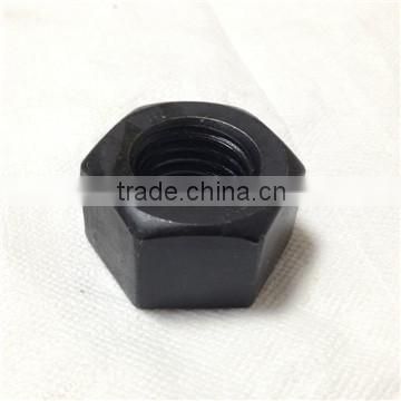 2h heavy hex nut black finish carbon steel high strength