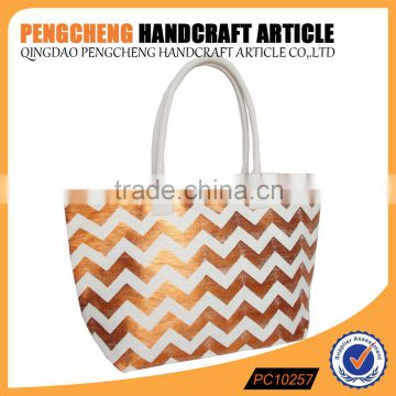 China manufacturers paper straw beach bag and women polyester handbags