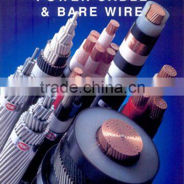 HT cable Copper Conductor, XLPE insulated and PVC sheathed extra high tension 110kV power cable HT cable