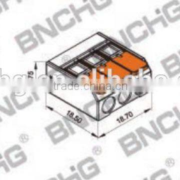 Directly Factory WAGO Spring Lever Push Fit Reusable Cable 3 Wire Connectors 32A Wago 221-413 Replacement photo-5