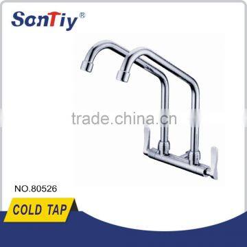 China Manufacture Brass Double Handles & Spouts kitchen tap 80526