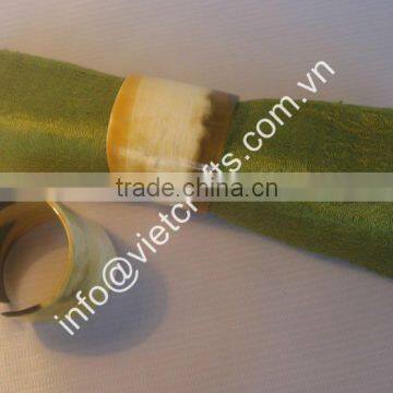 Buffalo horn napkin ring