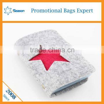 Wholesale wool felt credit card holder card pack bag