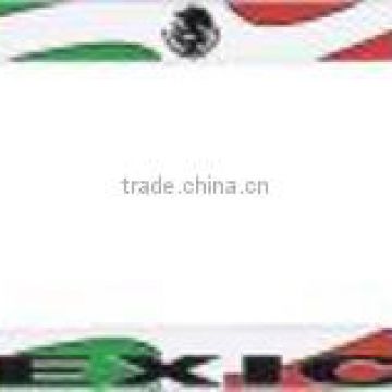 Mexico Flag Plastic License Frame