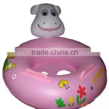 Promotional Pvc Swimming Pool cartoon Inflatable Ride On Toy, Kids Used dog seat inflatable Ride On Toys