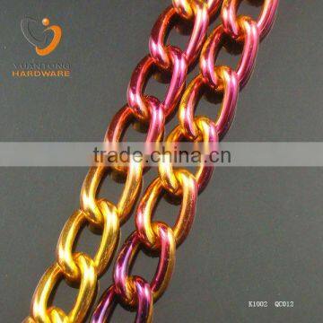 gradual change color chains for women necklace