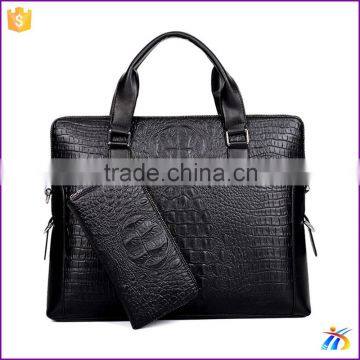 Alligator Pattern Business Briefcase single shoulder bag for Men