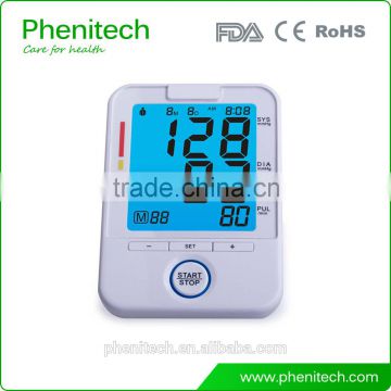 Bluetooth arm type blood pressure monitor with big LCD display