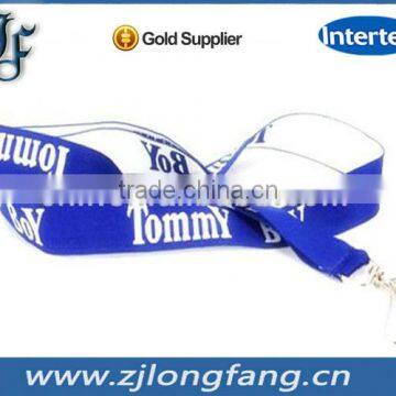 High quality Woven lanyard with logo no minimum order