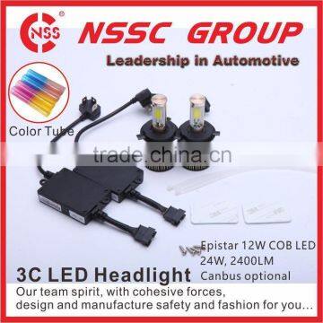 2016 New Headlight Type H4 LED Headlight Bulb, High Beam and Dipped Beam (Low Beam) Headlight, 4000lm 6500k 12v-24v 9007 h4 h7 photo-2
