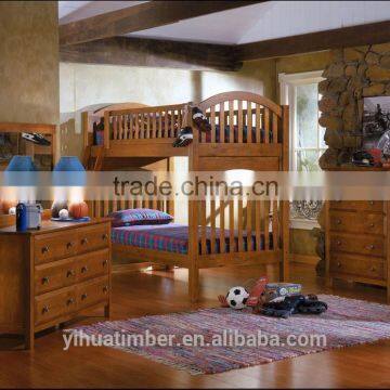 european bunk bed set for children with bedside chest dresser mirror